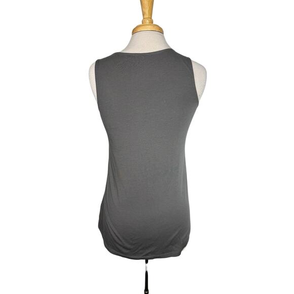 GARNET HILL Art Deco Sequin Rayon Stretch Gray Tank Top Size Small Womens #32594 - Picture 3 of 9